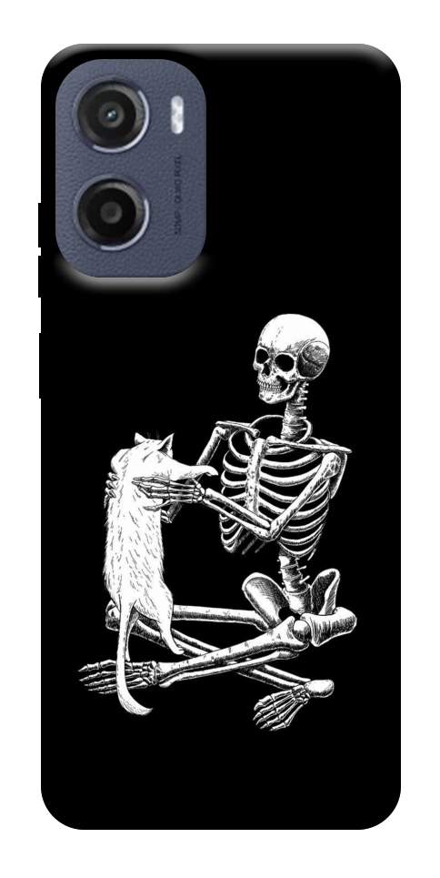 Чехол Skeleton with cat для Motorola Moto G05