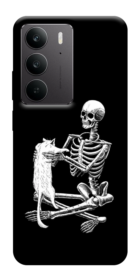 Чехол Skeleton with cat для Realme C75