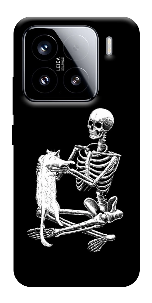 Чохол Skeleton with cat для Xiaomi 15