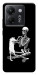 Чехол Skeleton with cat для Xiaomi Poco M7 Pro 5G