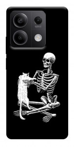 Чохол Skeleton with cat для Xiaomi Redmi Note 13 5G
