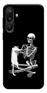 Чехол Skeleton with cat для Galaxy M16 5G