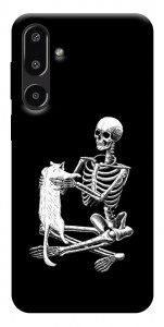 Чехол Skeleton with cat для Galaxy F16 5G