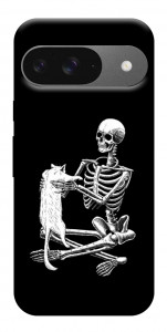 Чехол Skeleton with cat для Google Pixel 10 Pro