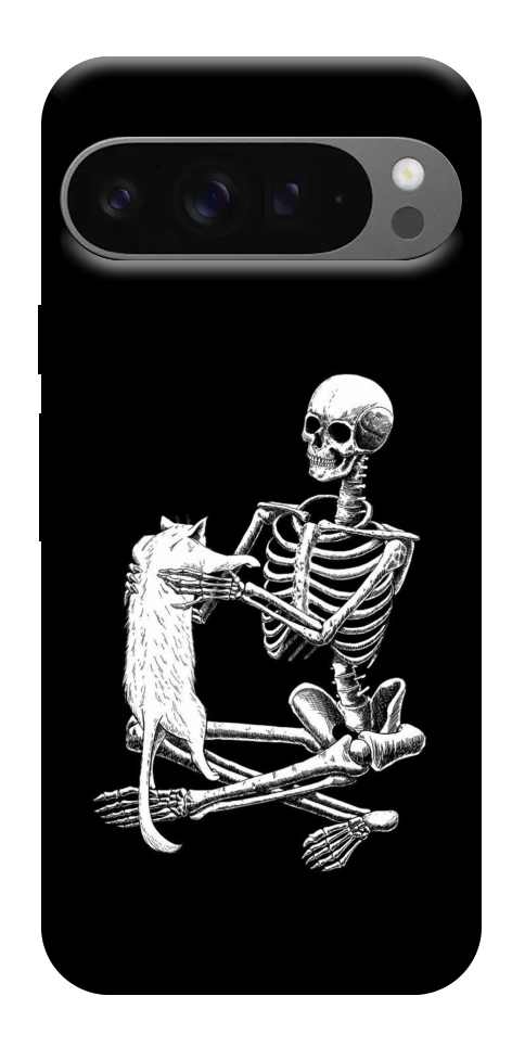 Чехол Skeleton with cat для Google Pixel 10 Pro XL