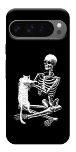 Чехол Skeleton with cat для Google Pixel 10 Pro XL