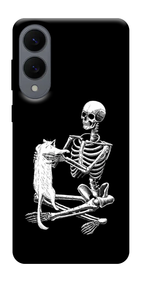 Чехол Skeleton with cat для Galaxy S25 Edge
