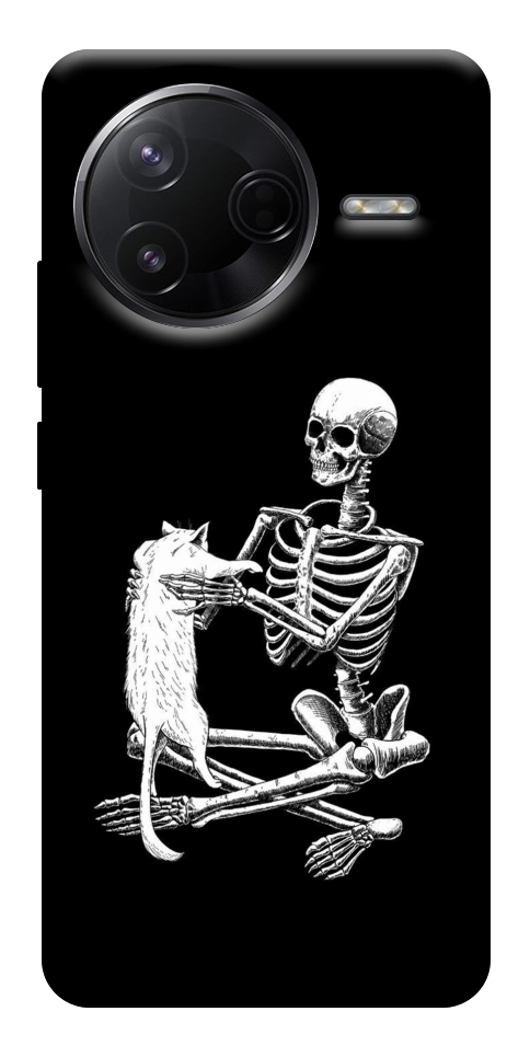 Чехол Skeleton with cat для Xiaomi Poco F7 Pro