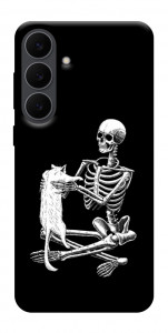 Чехол Skeleton with cat для Galaxy S25 FE
