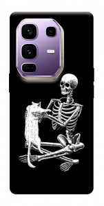 Чехол Skeleton with cat для Infinix Note 50 Pro+