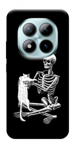 Чехол Skeleton with cat для Xiaomi Redmi Note 15 Pro+ 5G