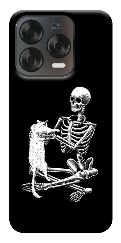 Чехол Skeleton with cat для ZTE Nubia V70 Design