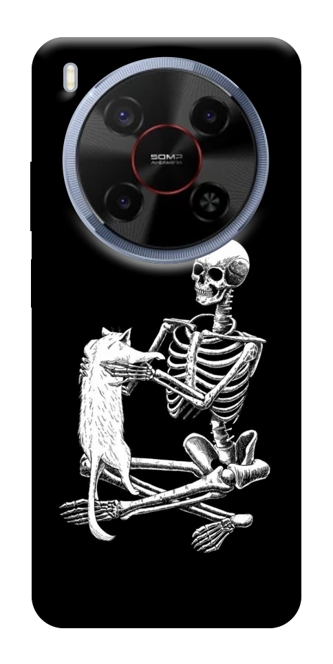 Чехол Skeleton with cat для ZTE Nubia V70 Max