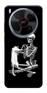 Чехол Skeleton with cat для ZTE Nubia V70 Max