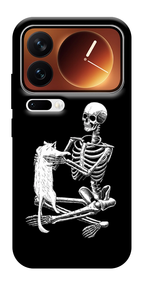 Чохол Skeleton with cat для Xiaomi 17 Pro Max