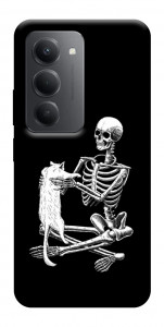 Чехол Skeleton with cat для Xiaomi Redmi 15 5G (Global)
