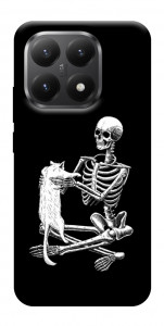 Чехол Skeleton with cat для Xiaomi 15T