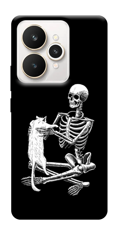 Чехол Skeleton with cat для Realme 15
