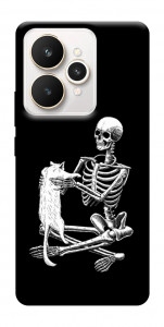 Чохол Skeleton with cat для Realme 15