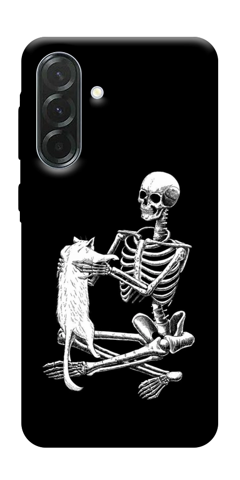 Чехол Skeleton with cat для Galaxy A57 5G