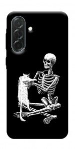 Чехол Skeleton with cat для Galaxy A57 5G