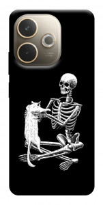 Чехол Skeleton with cat для Oppo A5 Pro 4G