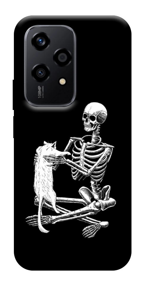 Чохол Skeleton with cat для Huawei Honor 200 Lite