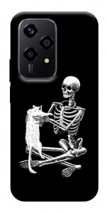 Чохол Skeleton with cat для Huawei Honor 200 Lite