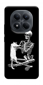 Чехол Skeleton with cat для Xiaomi Redmi Note 15 Pro 4G