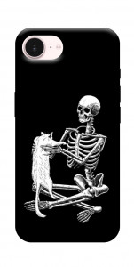 Чехол Skeleton with cat для iPhone 17e