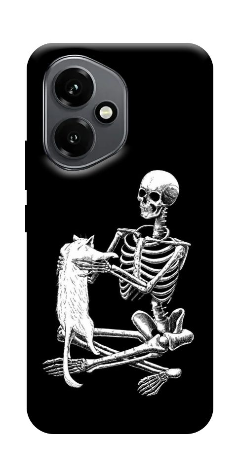 Чехол Skeleton with cat для Huawei Honor 400