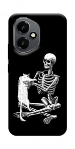 Чехол Skeleton with cat для Huawei Honor 400