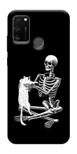 Чехол Skeleton with cat для Huawei Honor 9A