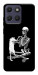 Чехол Skeleton with cat для Motorola Moto G17