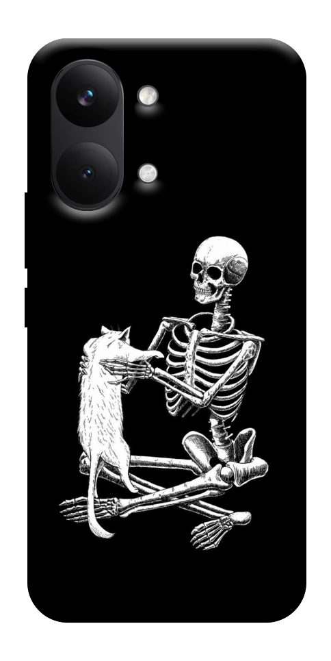 Чехол Skeleton with cat для Xiaomi Poco X8 Pro Max