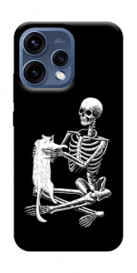 Чохол Skeleton with cat для Oppo Reno 15