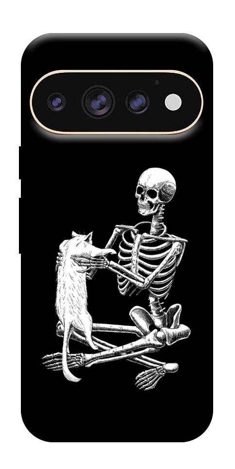 Чехол Skeleton with cat для Google Pixel 11 Pro XL