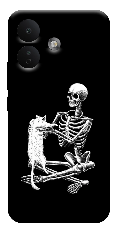 Чехол Skeleton with cat для Xiaomi Redmi Note 17 Pro