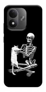 Чохол Skeleton with cat для Xiaomi Redmi Note 17