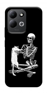 Чохол Skeleton with cat для Xiaomi Redmi 17