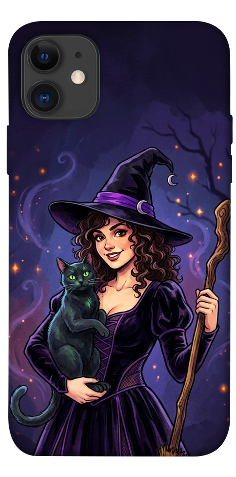 Чохол Witch and cat для iPhone 11
