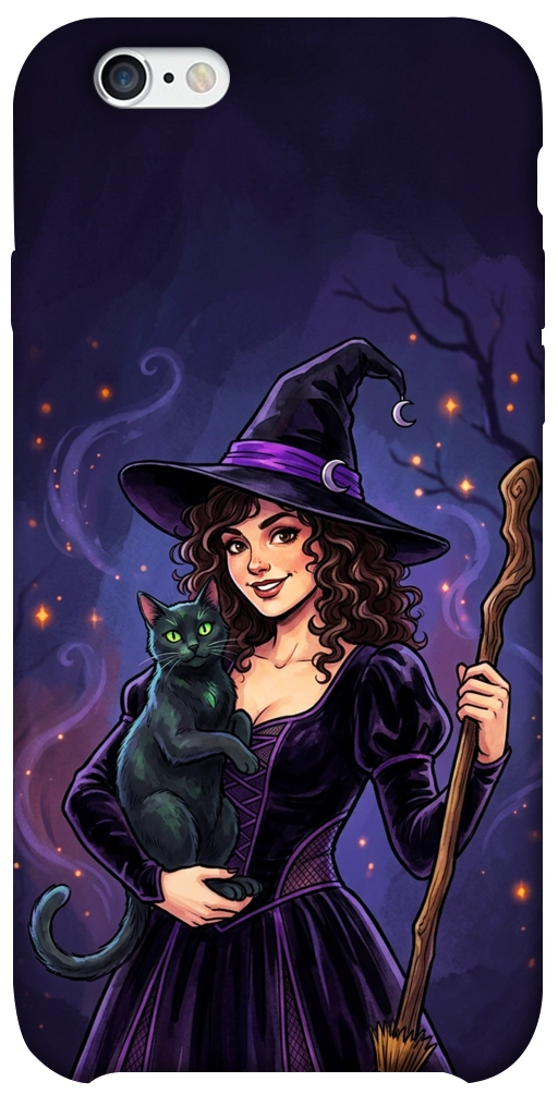 Чехол Witch and cat для iPhone 6