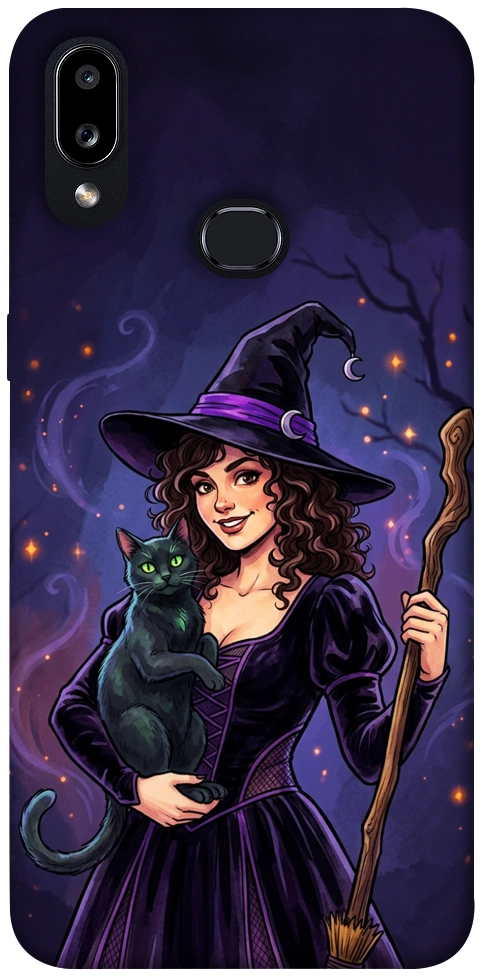 Чехол Witch and cat для Galaxy A10s (2019)