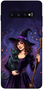 Чехол Witch and cat для Galaxy S10 Plus (2019)