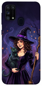 Чехол Witch and cat для Galaxy M31 (2020)