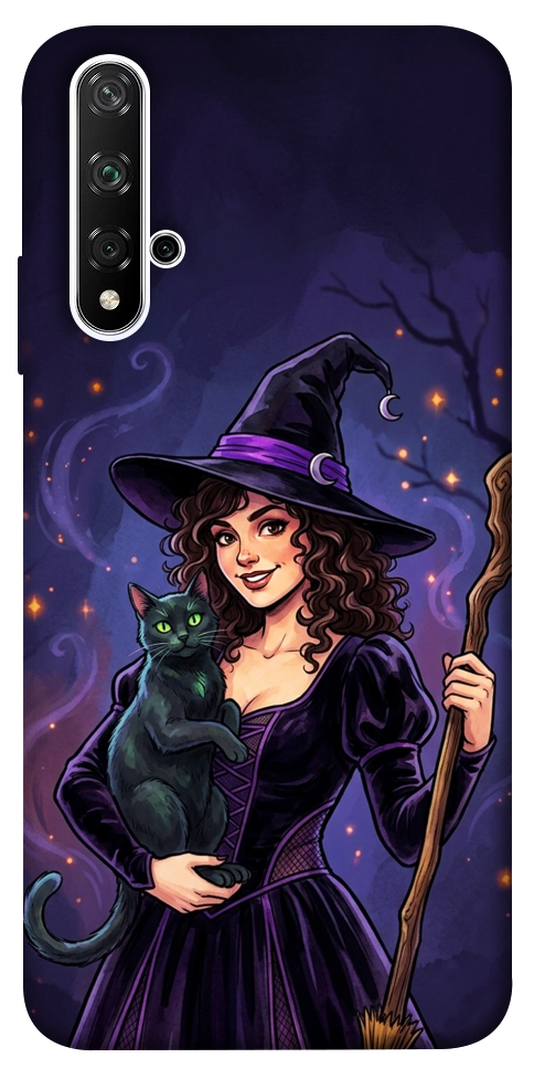 Чехол Witch and cat для Huawei Honor 20
