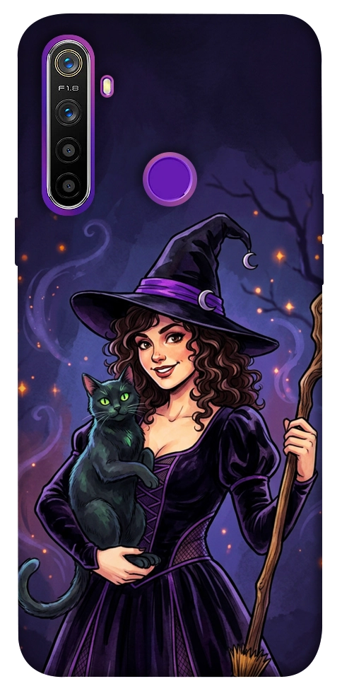 Чохол Witch and cat для Realme 5