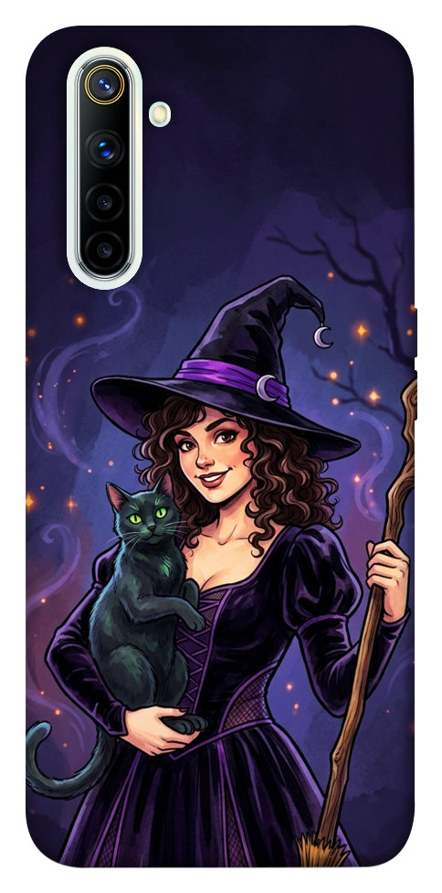 Чехол Witch and cat для Realme 6