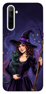 Чехол Witch and cat для Realme 6