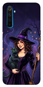 Чохол Witch and cat для Realme 6 Pro